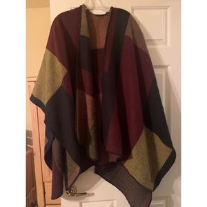 Express poncho worn once